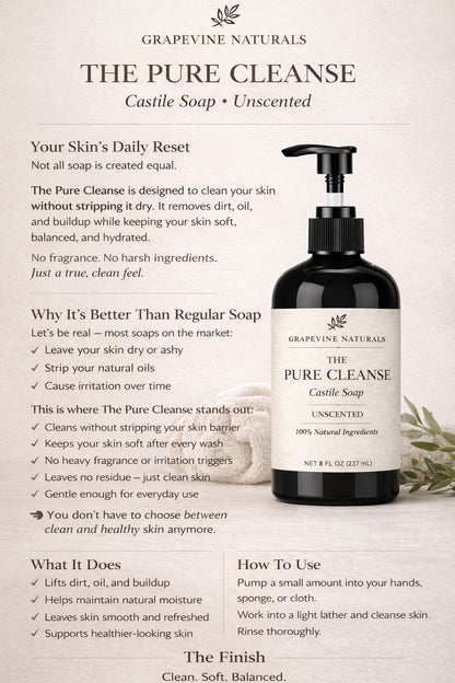 Castile Soap - The Pure Cleanse