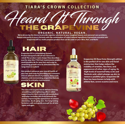 Grapevine Oil - Rose “Plant Based” Extra Strength Hair Growth and Skin Care all natural oil